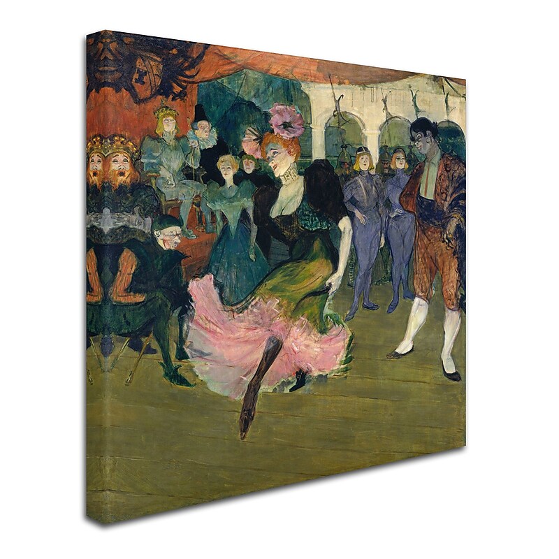 Trademark Fine Art 'Marcelle Lender Dancing' 35" x 35" Canvas Art image 1