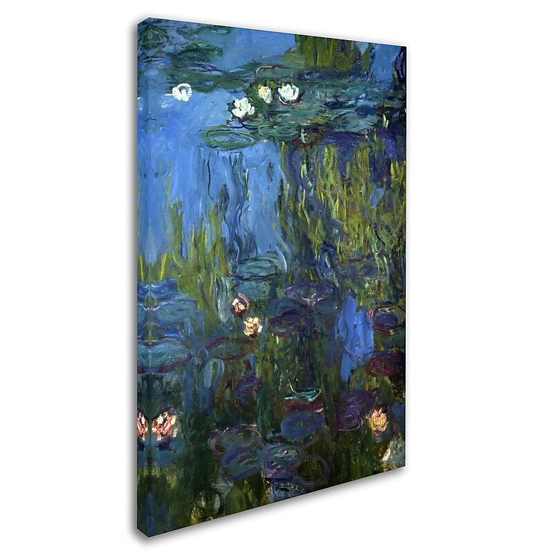 Trademark Fine Art 'Nympheas 1914-17' 16" x 24" Canvas Art image 1