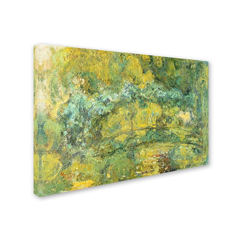 Trademark Fine Art 'Passage On 'Waterlily Pond 1919' 30" x 47" Canvas Art image 1
