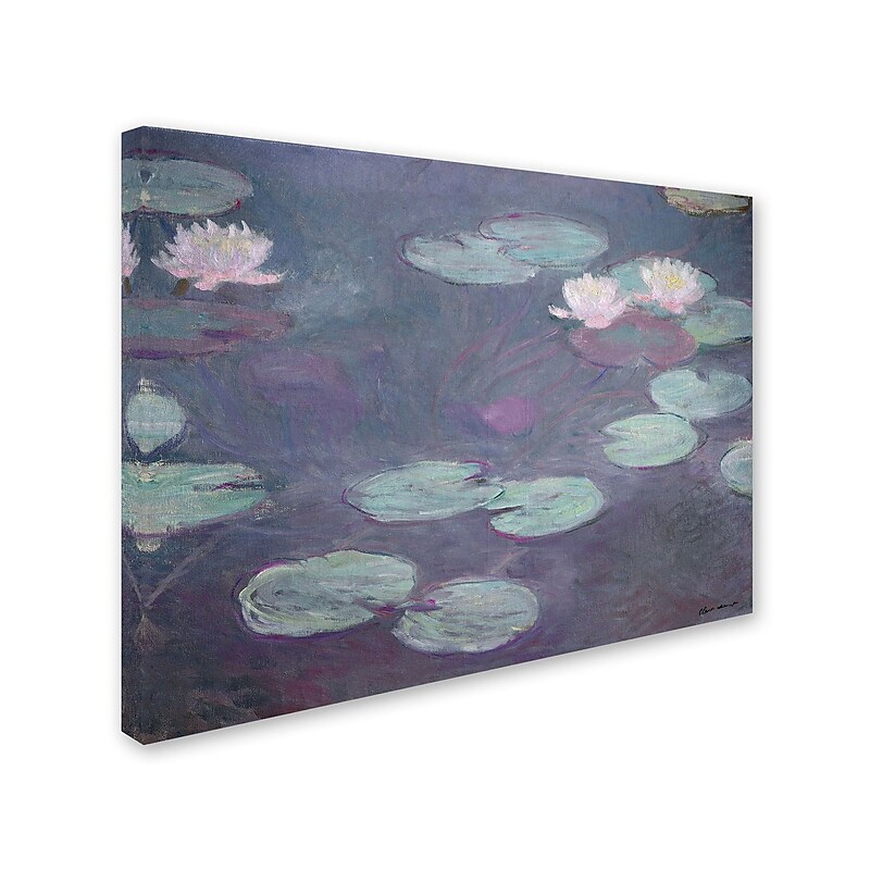 Trademark Fine Art 'Pink Lilies 1897-1899' 24" x 32" Canvas Art image 1
