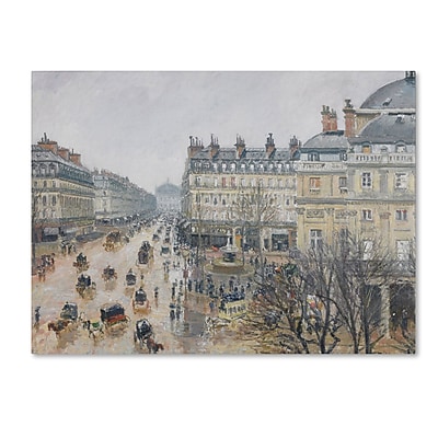 Trademark Fine Art 'Place du Theatre Francais 1898' 14" x 19" Canvas Art