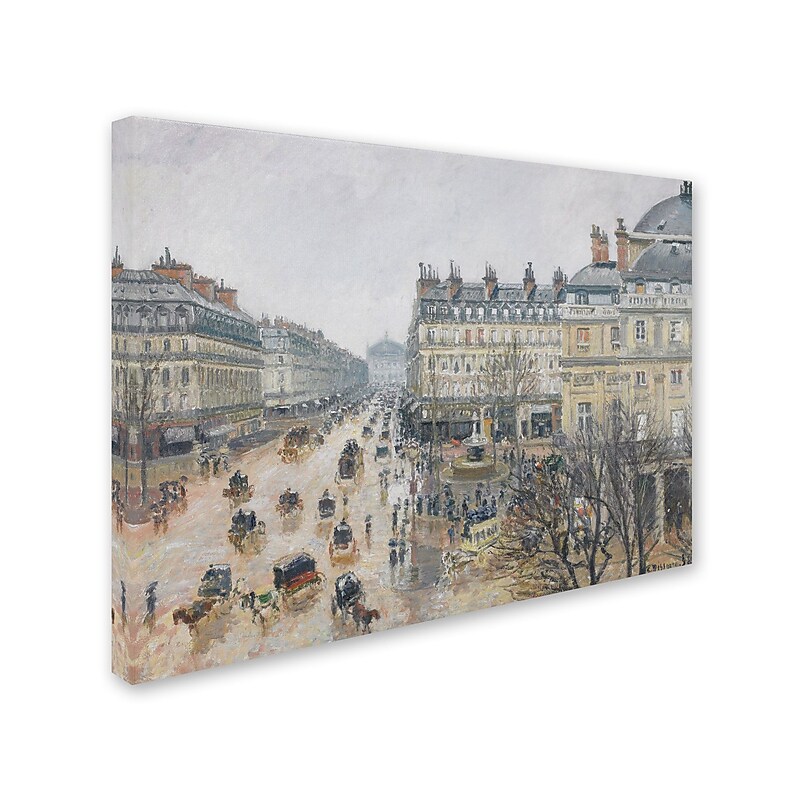 Trademark Fine Art 'Place du Theatre Francais 1898' 24" x 32" Canvas Art image 1