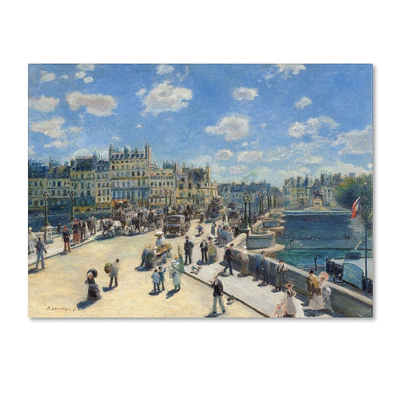 Trademark Fine Art 'Pont Neuf Paris 1872' 24" x 32" Canvas Art image 1