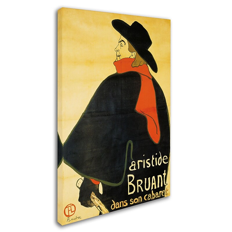 Trademark Fine Art 'Aristide Bruant' 22" x 32" Canvas Art image 1