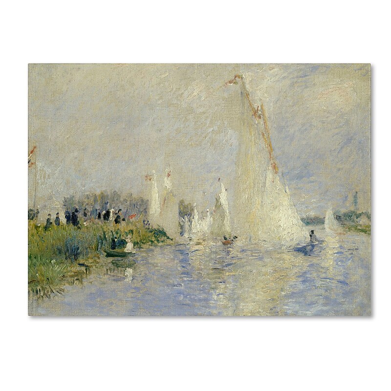 Trademark Fine Art 'Regatta at Argenteuil 1874' 14" x 19" Canvas Art image 1