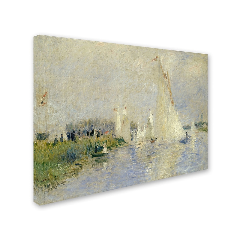 Trademark Fine Art 'Regatta at Argenteuil 1874' 18" x 24" Canvas Art image 1