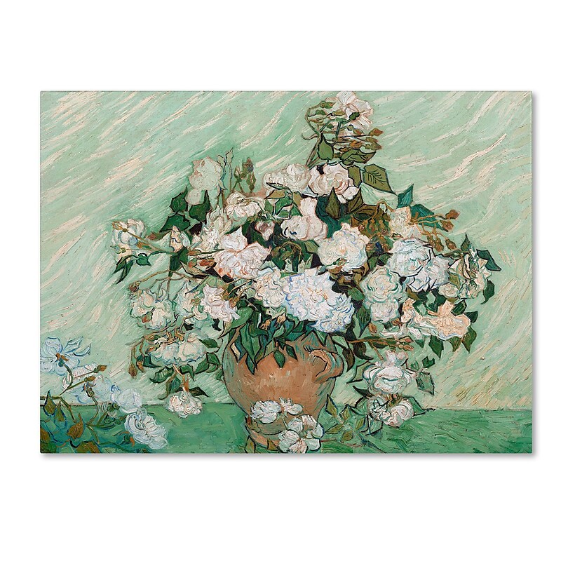 Trademark Fine Art 'Roses 1890' 18" x 24" Canvas Art image 1