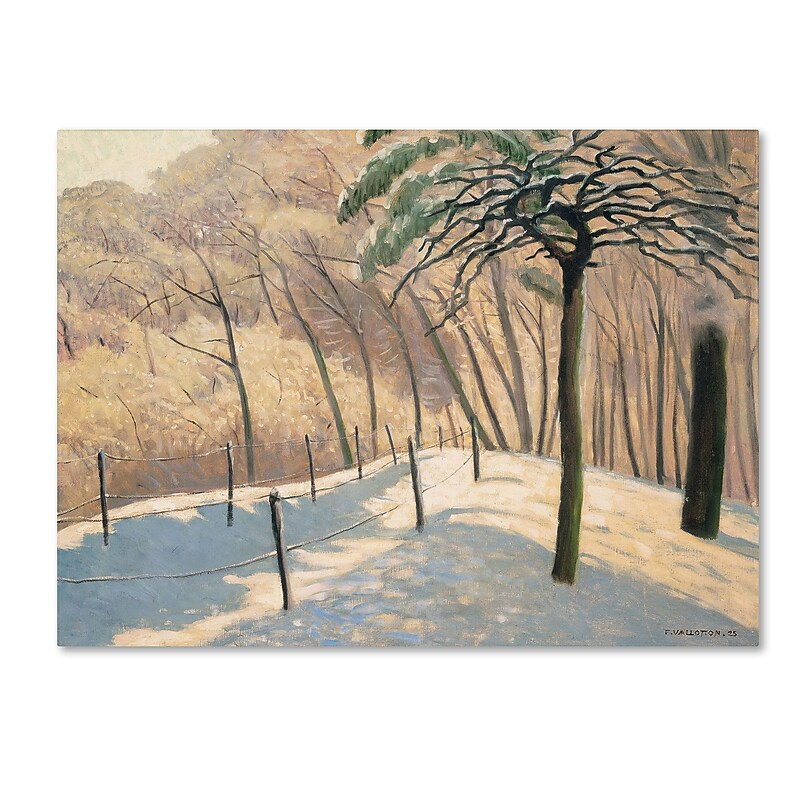 Trademark Fine Art 'Snowy LandScape 1925' 35" x 47" Canvas Art image 1