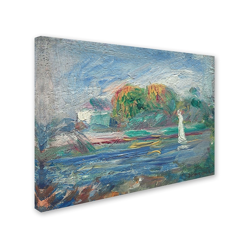 Trademark Fine Art 'The Blue River 1890-1900' 24" x 32" Canvas Art image 1