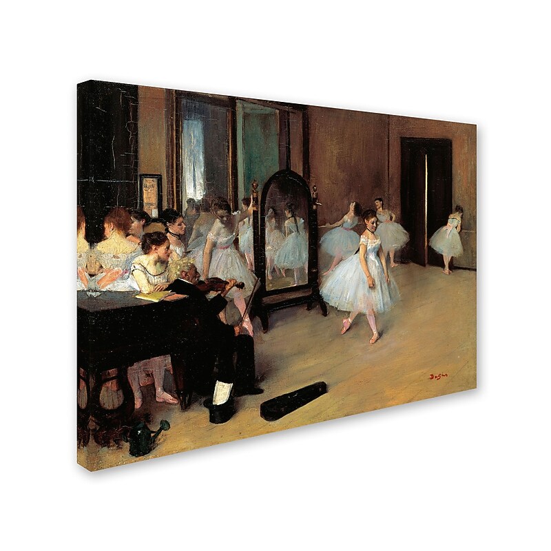 Trademark Fine Art 'The School of Dance 1871' 24" x 32" Canvas Art image 1