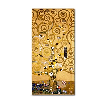 Trademark Fine Art 'Tree of Life Soclet Frieze 1905' 24" x 47" Canvas Art