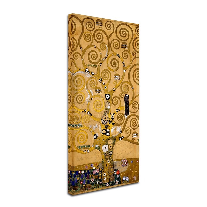 Trademark Fine Art 'Tree of Life Soclet Frieze 1905' 12" x 24" Canvas Art image 1