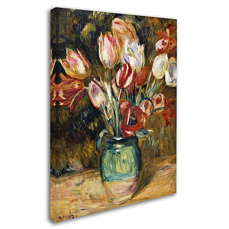 Trademark Fine Art 'Vase de Fleurs 1888-89' 24" x 32" Canvas Art image 1