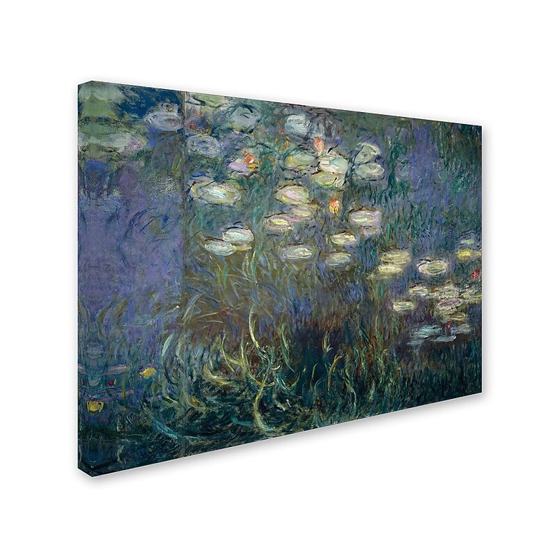 Trademark Fine Art 'Water Lilies 1840-1926' 18" x 24" Canvas Art image 1