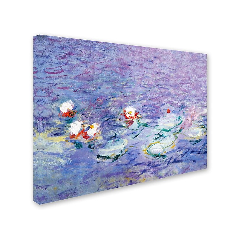 Trademark Fine Art 'Water Lilies II 1840-1926' 18" x 24" Canvas Art image 1