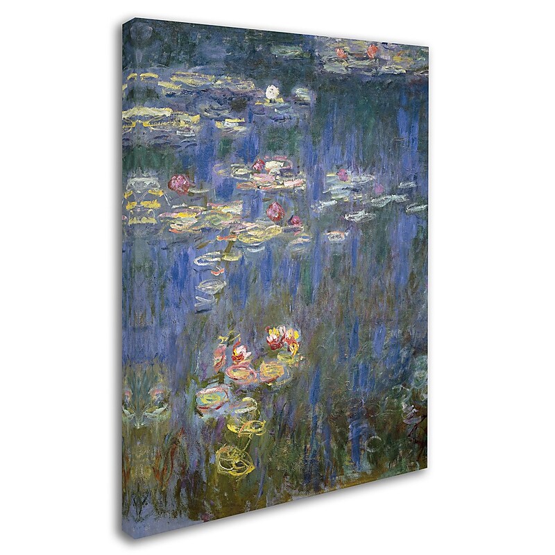 Trademark Fine Art 'Water Lilies IV 1840-1926' 24" x 32" Canvas Art image 1