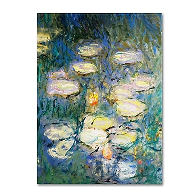 Trademark Fine Art 'Water Lilies V 1840-1926' 14" x 19" Canvas Art