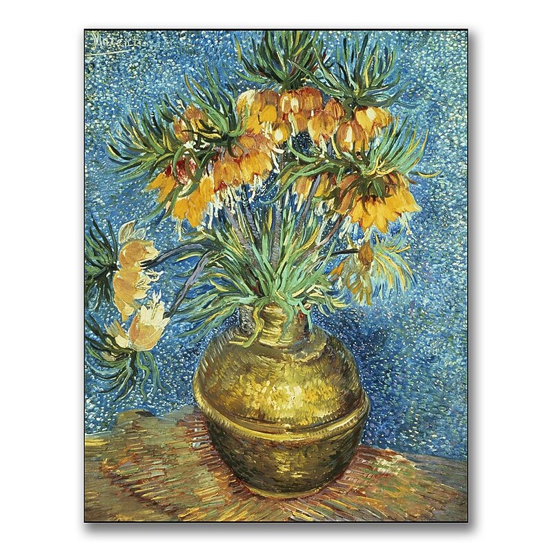 Trademark Fine Art 'Crown Imperial Fritillaries' 35" x 47" Canvas Art image 1