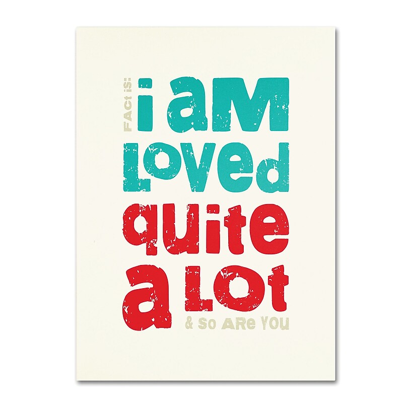 Trademark Fine Art 'Loved a Lot II' 18" x 24" Canvas Art image 1