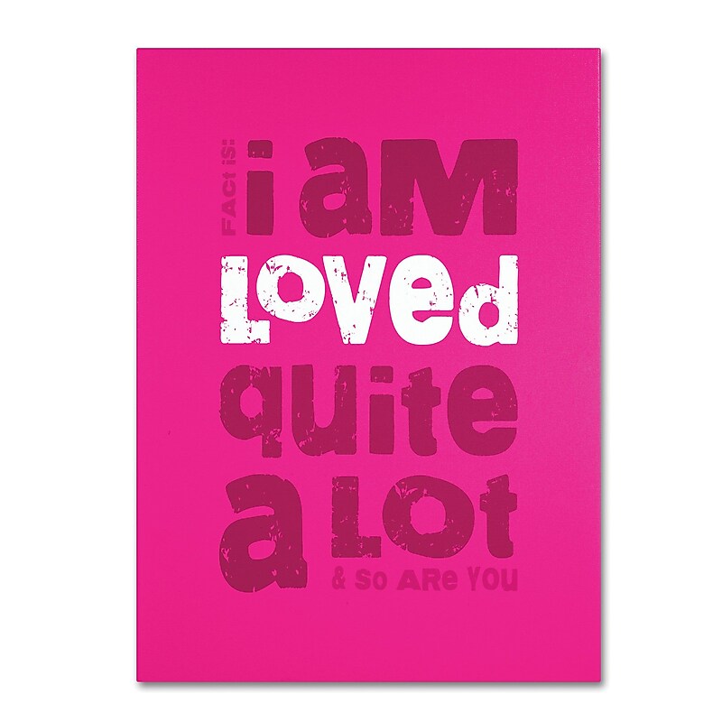 Trademark Fine Art 'Loved a Lot III' 18" x 24" Canvas Art image 1