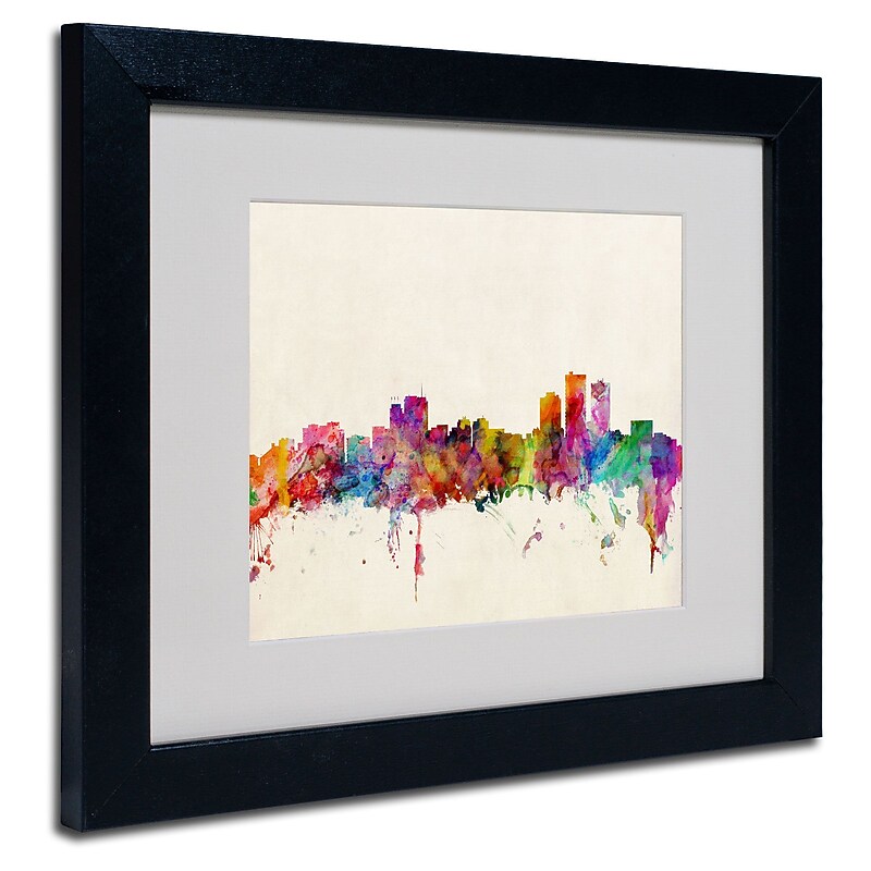 Trademark Fine Art 'Anchorage Alaska' 11" x 14" Black Frame Art image 1
