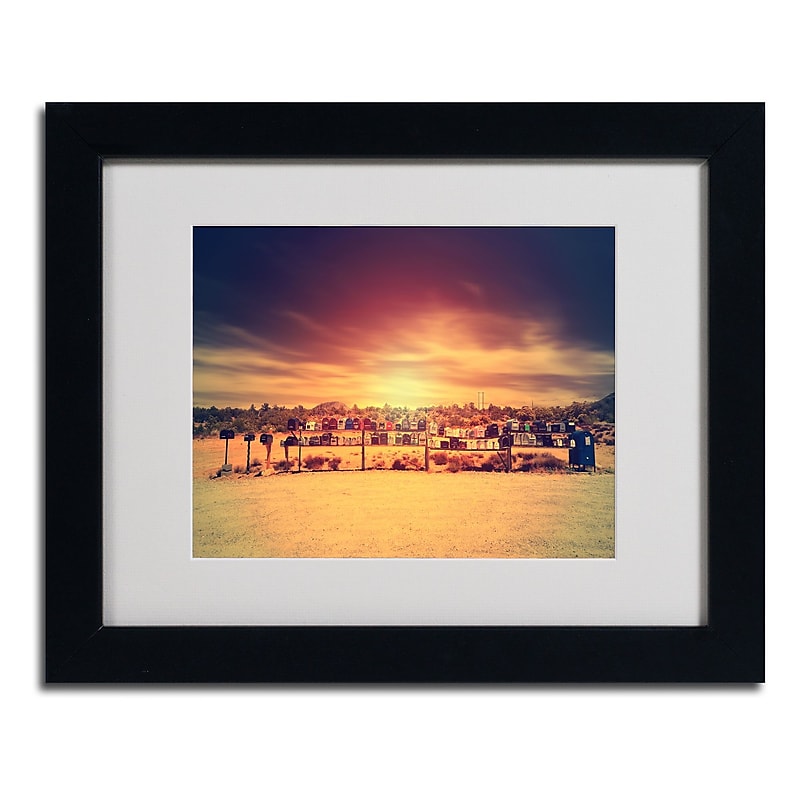 Trademark Fine Art 'Horizontal' 11" x 14" Black Frame Art image 1