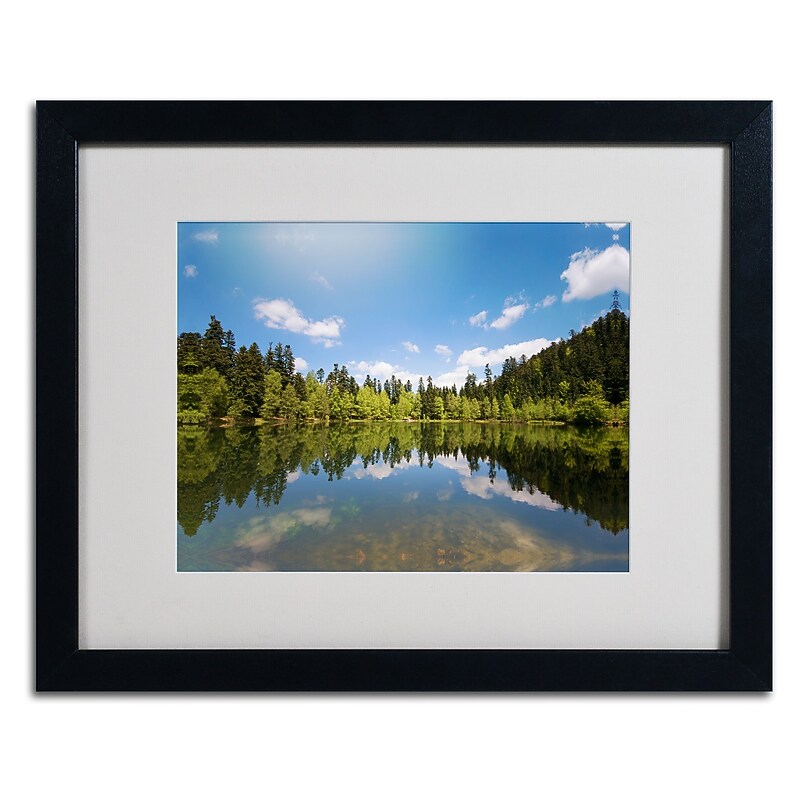 Trademark Fine Art 'Lake Maix' 16" x 20" Black Frame Art image 1