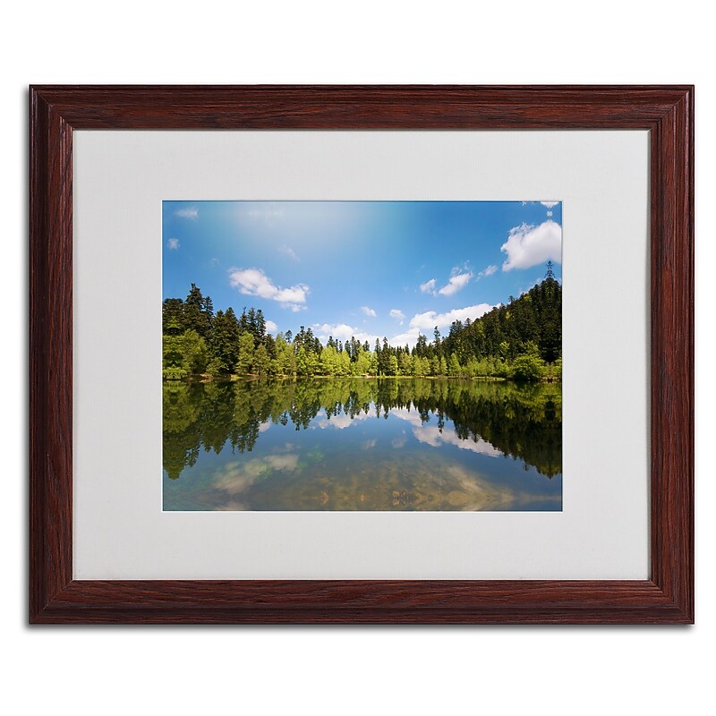 Trademark Fine Art 'Lake Maix' 16" x 20" Wood Frame Art image 1