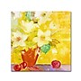 Trademark Fine Art 'Red Vase With Apples' 18" x 18" Canvas Art~#|#~m000237779_sc7