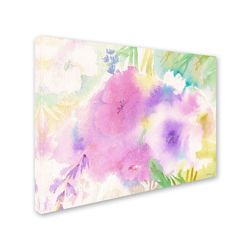 Trademark Fine Art 'Purple Magic' 14" x 19" Canvas Art image 1