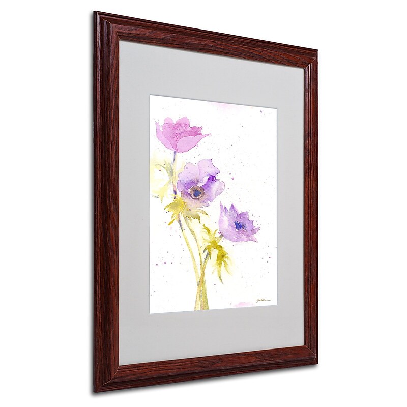 Trademark Fine Art 'Trio' 16" x 20" Wood Frame Art image 1