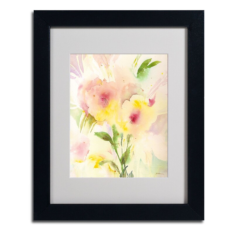 Trademark Fine Art 'Primrose Reflection' 11" x 14" Black Frame Art image 1