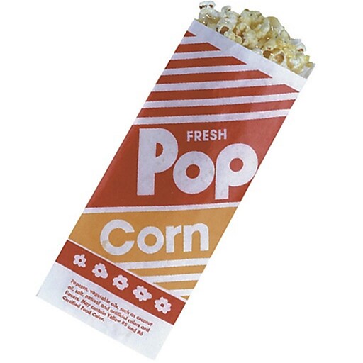 S&S® Popcorn Bags, 1 oz., 1000/Pack Staples