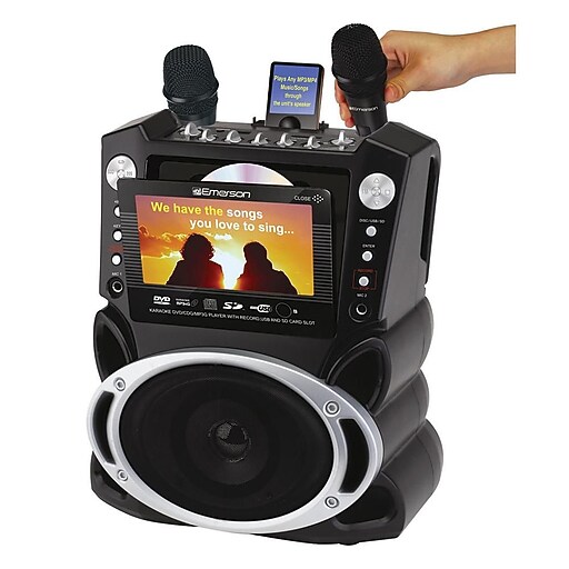 Shop Staples for S&S® Portable DVD CDG MP3G Karaoke Player