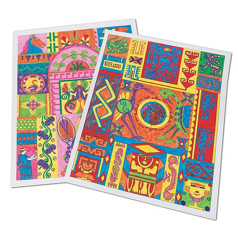 S&S Ancient Culture Design Posters Craft Kit, 25/Pack (GP184) image 1