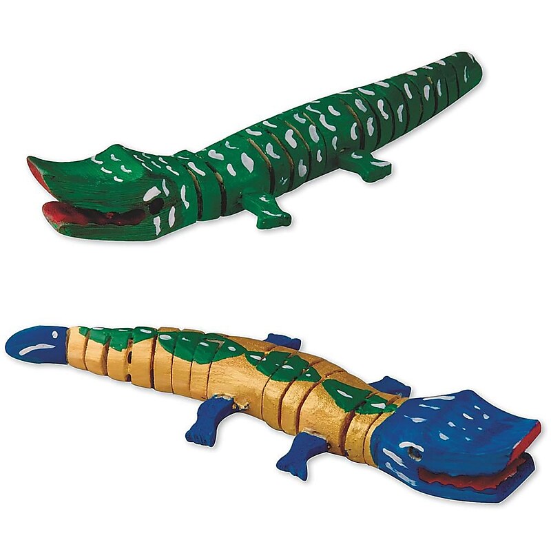 S&S Wooden Crocodile Craft Kit, 12/Pack (GP2041) image 1
