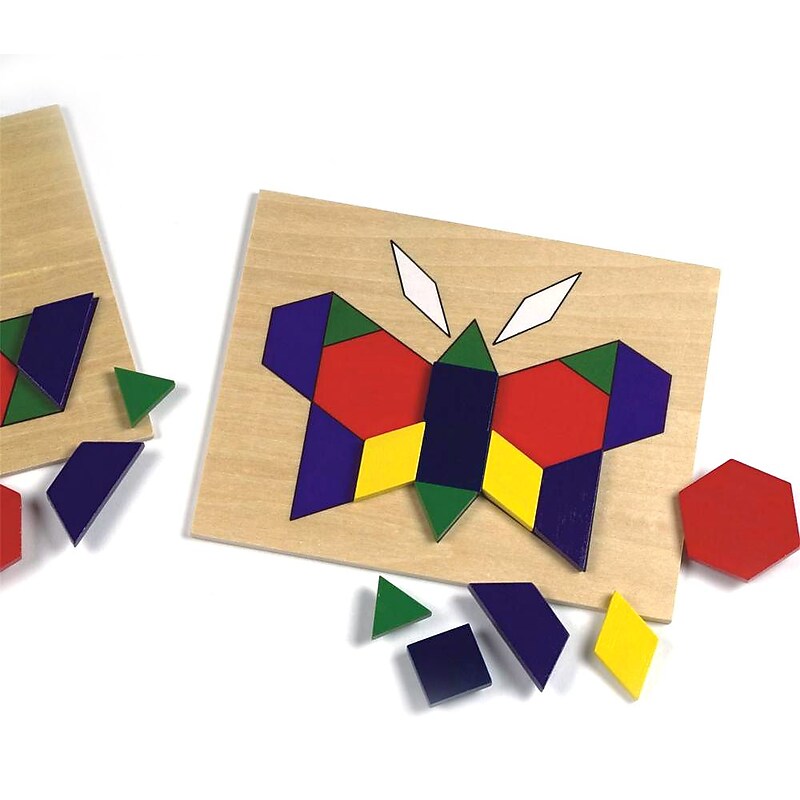 S&S® Pattern Blocks and Board (LR1125) image 1