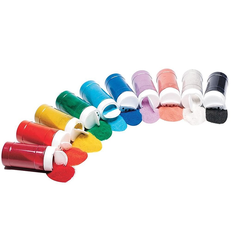 S&S® 12 oz. Colored Art Sand, 10/Pack image 1