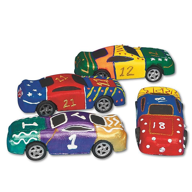 S&S® 7 1/2" x 2 1/2" x 2" Foam Race Car image 1