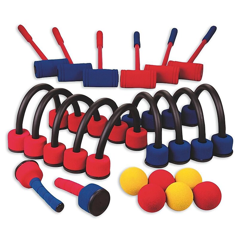 S&S Foam Croquet Set, Assorted Colors (W10226) image 1