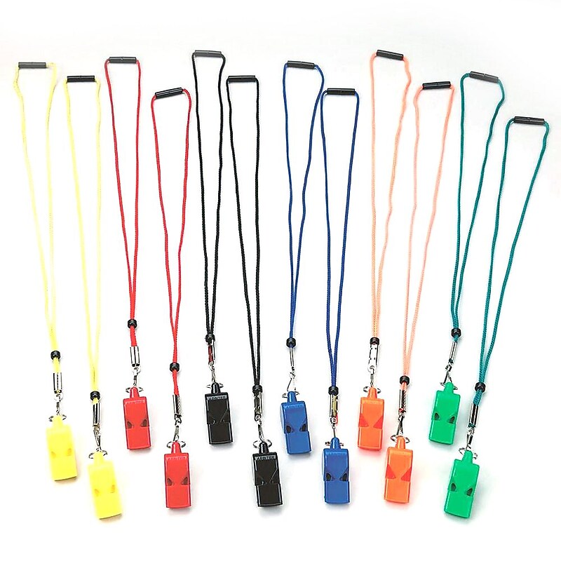 S&S® Arbiter Pealess Whistle and LanYard Set image 1