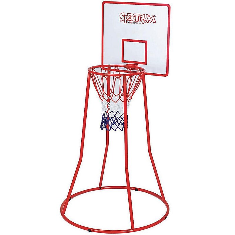 Spectrum 4' Mini Steel Basketball Goal with Backboard, Multicolored (W4260) image 1