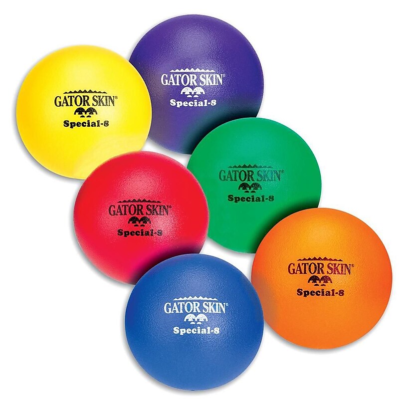 Gator Skin Special Foam Ball, Assorted Colors, 6/Pack (W4792) image 1