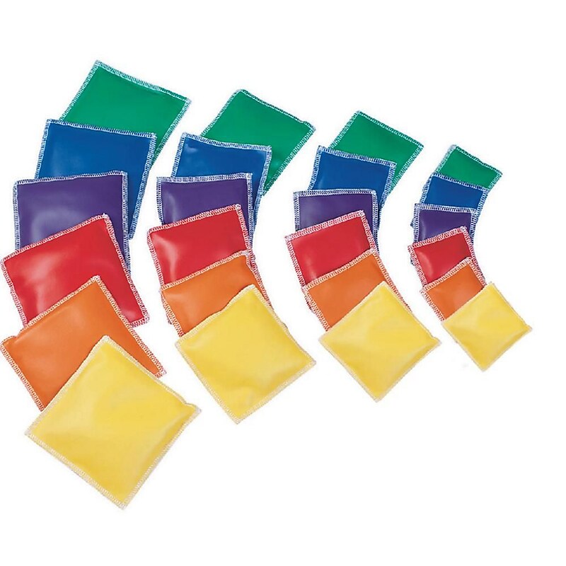 Spectrum 5" Vinyl Square Bean Bags, 12/Pack (W9765005) image 1