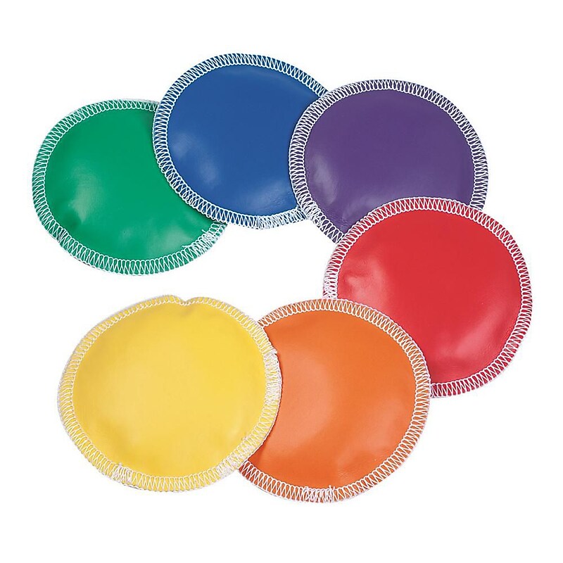 Spectrum 4" Vinyl Round Bean Bags, 12/Pack (W9766) image 1