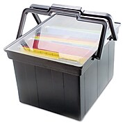 Advantus Companion Portable File Storage Box, Letter/Legal, Black (AVTTLF2B)