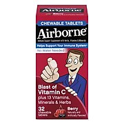 Airborne® Immune Support Chewable Tablets, Berry, 32/Pack