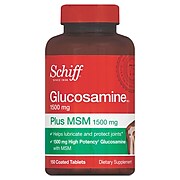 Schiff® Glucosamine Plus MSM Tablets, 1500mg, 150/Pack (20525-11019)