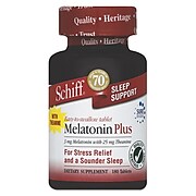 Schiff® Melatonin Plus Tablets, 180/Pack