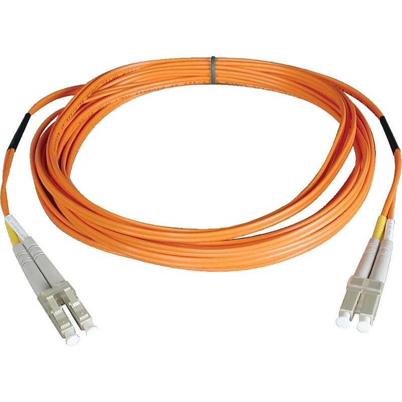 Tripp Lite 10' Fiber Optic LC/LC Duplex Patch Cable, Orange image 1